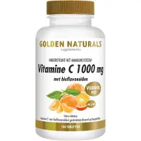 Golden naturals Vitamine C 1000mg met bioflavonoïden Tabletten