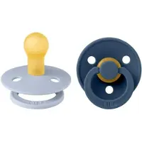 BIBS Fopspeen 0-6 Maanden Dusty Blue/Steel Blue