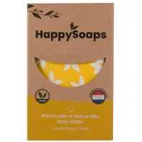 Happy Soaps Body Oil Bar - Exotic Ylang Ylang - Verleidend Bloemige Geur, Verzogend & Hydraterend - 100% Plasticvrij, Vegan & Natuurlijk - 70gr