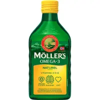 Mollers Moller's Omega-3 Naturel - 250 ml - Visolie - Visolie - Voedingssupplement