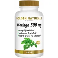 Golden naturals Moringa 500 mg (60 veganistische capsules)