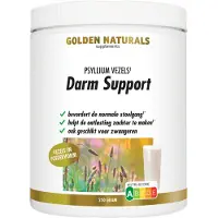 Golden naturals Darm Support Psyllium Vezels (250 gram)