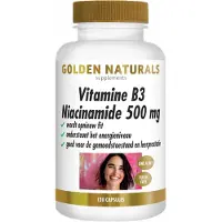 Golden naturals Vitamine B3 Niacinamide 500 mg Capsules