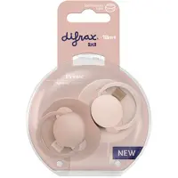 Difrax Lovi Dynamic Fopspeen 18+m Nude/Blush 2 stuks