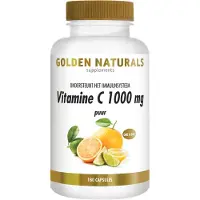Golden naturals Vitamine C Puur 1000mg 180 vegacapsules
