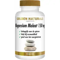Golden naturals Magnesium Malaat 150mg Tabletten