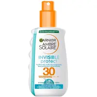 Garnier Ambre Solaire Invisible Protect Zonnebrandspray SPF30 - Niet vet - Waterresistent - met Aloë Vera - Beschermt , hydrateert en verfrist – 150ml