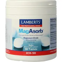 Lamberts MagAsorb magnesium citraat (180 tabletten)