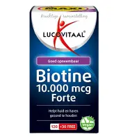 Lucovitaal 2+3 gratis | Biotine 10.000mcg Forte - 150 zuigtabletjes