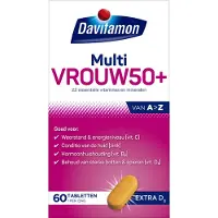 Davitamon Multi Vrouw 50+ - Multivitaminen met 22 essentiële vitamines en mineralen - 60 tabletten