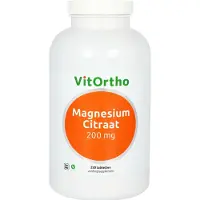 Vitortho Magnesium Citraat Tabletten 200mg 250st