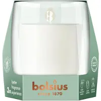 Bolsius CleanLight starterkit - handgeblazen glazen houder - navulbare geurkaars vanille & tonkaboon