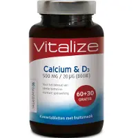 Vitalize Calcium & D3 Kauwtabletten