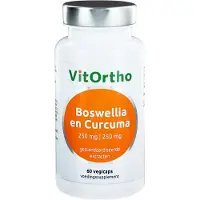 Vitortho Boswellia 250 mg en curcuma 250 mg 60 vcaps