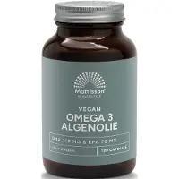 Mattisson Vegan omega-3 algenolie DHA 210mg EPA 70mg (120 capsules)