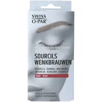 Swiss O Par Professionele verfset wenkbrauwen bruin