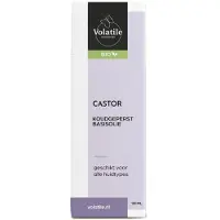 Volatile Castor koudgeperst basisolie bio glazen fles