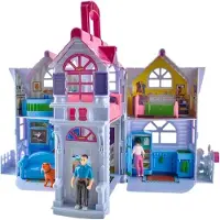 Kruzzel Opvouwbare Poppenhuis: Compact en Vol Speelplezier