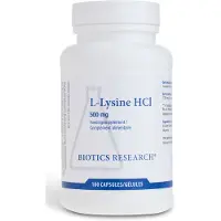 Biotics L-Lysine HCI 500mg Capsules