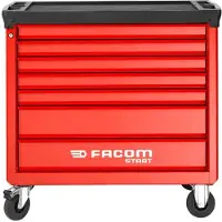 Facom start gereedschapswagen 7 laden m4 rood gevuld met 4 foam modules m4 - START.M4ACM