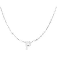 Luxenter Sterling Zilver 925 gerhodineerd collier - Alfabet