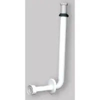 Pucci Verstelbare spoelbuis voor wastafel. Cass. koper/polyethyleen 56X11