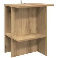 vidaXL Salontafel Artisanaal eiken 40 x 30 x 49 cm Bewerkt hout