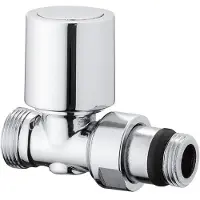 Icma Thermostatische rechte ventiel, koperen aansluiting, meerlaags en PE-X, "Aida", chroom, 3/8" - 24X1,5