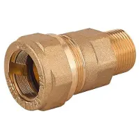 TIEMME Rechttrekkende compressiefitting "IRONFIT" voor stalen buizen, 1"1/2