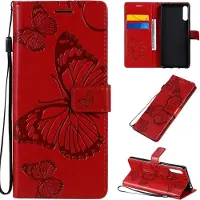 Mobigear Butterfly Bookcase voor Sony Xperia L4 - Rood