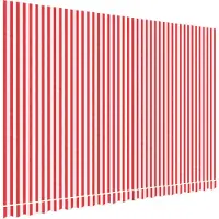 Syfax Vervangingsdoek voor luifel 4,5x3 m polyester rood en wit