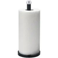 KINGHOFF - keukenrol houder - 15 x 36 cm - zwart
