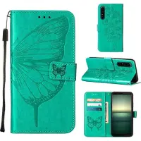Mobigear Butterfly Bookcase voor Sony Xperia 1 IV - Groen