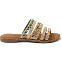 Lazamani Slippers Dames Multi Leer Size 41
