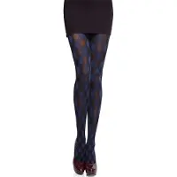 Merry Style MS-GB-317 Dames Panty - 60 DEN- Gedessineerd - 3D-technologie - Polyamide - Marine - L