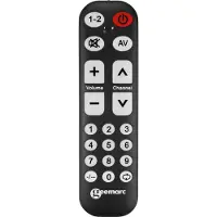 Geemarc Telecom TV-10 Universeel Afstandsbediening Zwart