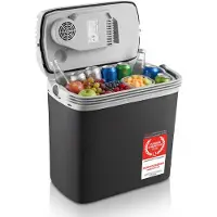 TZS First Austria Elektrische Koelbox - 16L - 12V en 230 volt - Frigobox -Koelen en Verwarmen - Zwart