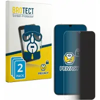 BROTECT - privacy screenprotector voor realme C100 5G - Folie Beschermfolie Blauwlichtfilter 2 Stuks