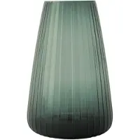 XLBoom DIM 2.0 Large Groen – Mondgeblazen glazen vaas met streeppatroon – Verkrijgbaar in Green | Blue | Grey – Tijdloze design vaas door Ann & GJ