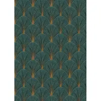 Erismann Vinylbehang 10451-19 - Elle 4 - Art Deco Groen - 53cm x 10.05m