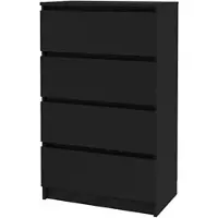 OEM Compacte opbergkast - Zwart - Functioneel design - Ideaal voor slaapkamer en kantoor