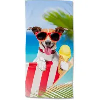 Good Morning Kinder Strandlaken Velours Diesel 75x150cm - multi