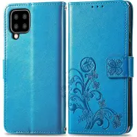 Mobigear Clover Bookcase voor Samsung Galaxy A22 5G - Blauw