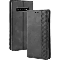 Mobigear Sensation Bookcase voor Samsung Galaxy S10 Plus - Zwart