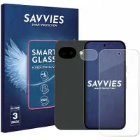 Savvies 3 Stuks Screenprotector - geschikt voor Google Pixel 10a (Voor+Camera) - beschermfolie glas transparant