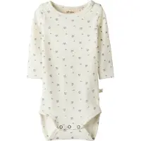 Name it Rompertje/body olijfgroen / lila / wolwit