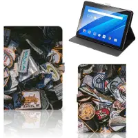 B2Ctelecom Lenovo Tab E10 Tablet Hoesje met foto Badges