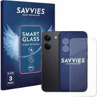 Savvies 3 Stuks Screenprotector - geschikt voor Xiaomi Poco X8 Pro (Voor+Camera) - beschermfolie glas transparant
