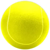 HOT Sports + Toys Tennisbal - Opblaasbaar - 23 cm - Geel