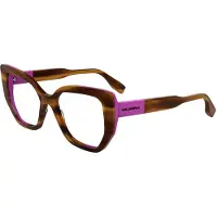 Karl Lagerfeld KL6174 53/17/145 GESTREEPT BRUIN/ROZE damesbril KL6174